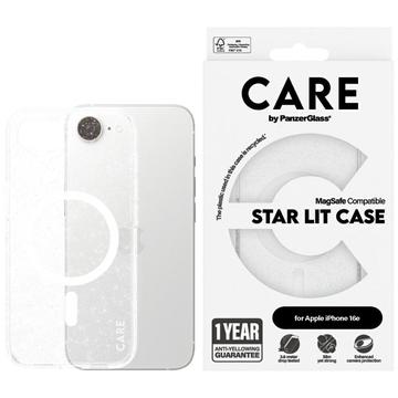 iPhone 16e PanzerGlass Care Star Lit-Skal - MagSafe-kompatibel - Vit