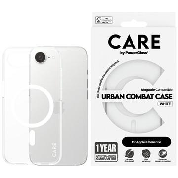 iPhone 16e PanzerGlass Care Urban Combat Skal - MagSafe-kompatibel - Vit