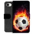 iPhone 16e Premium Plånboksfodral - Fotbollsflamma