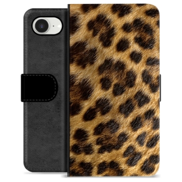 iPhone 16e Premium Plånboksfodral - Leopard