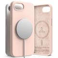 iPhone 16e Ringke Liquid Silicone MagSafe Skal - Rosa Sand