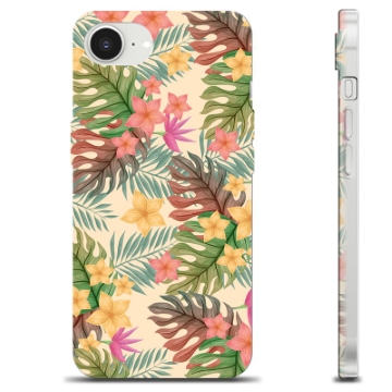 iPhone 16e TPU-Skal - Rosa Blommor