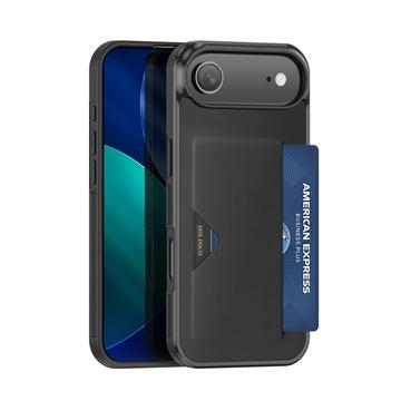 iPhone Air Dux Ducis Pocard-skal med korthållare - Svart