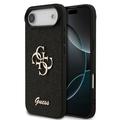 iPhone Air Guess Fixed Glitter 4G Metal Logo Skal - Svart