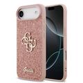 iPhone Air Guess Fixed Glitter 4G Metal Logo Skal - Rosa