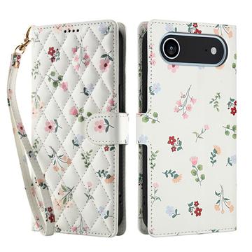 iPhone Air Rombiskt blommigt plånboksfodral - Rosor