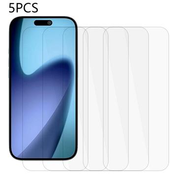 iPhone Air Skärmskydd av härdat glas - 9H - Case Friendly - 5 St. - Genomskinlig