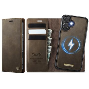 iPhone 17 Caseme C49 2-i-1 avtagbart plånboksfodral - MagSafe-kompatibelt, RFID - Kaffe