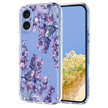 iPhone 17 Blommigt TPU-skal - Blåregn