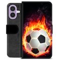 iPhone 17 Premium Plånboksfodral - Fotbollsflamma