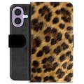 iPhone 17 Premium Plånboksfodral - Leopard