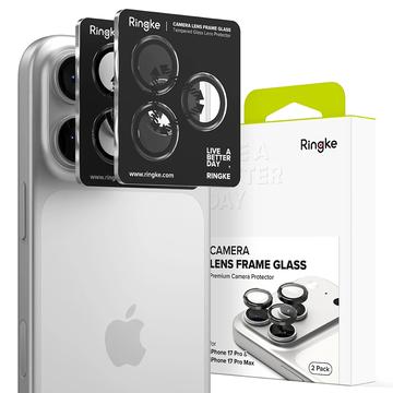 iPhone 17 Pro/17 Pro Max Ringke Kameralinsskydd i Härdat Glas - 2 St. - Svart
