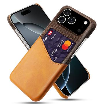 iPhone 17 Pro KSQ Skal med Korthållare - Orange