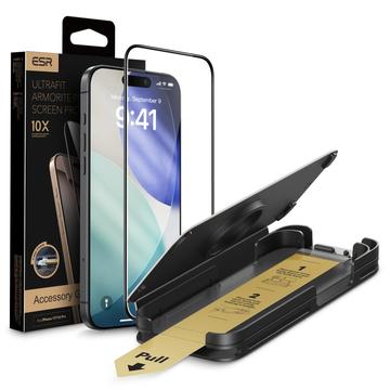 iPhone 17 Pro Max ESR UltraFit Armorite Pro skärmskydd av härdat glas - 9H, 0.3mm - svart kant