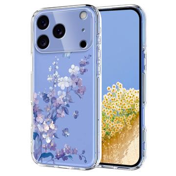 iPhone 17 Pro Max Blommigt TPU-skal - Lila