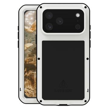 iPhone 17 Pro Max Love Mei Powerful Hybridskal - Vit