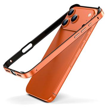 iPhone 17 Pro Max metallstötfångare med förhöjda kanter - Orange
