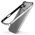 iPhone 17 Pro Max metallstötfångare med förhöjda kanter - Silver