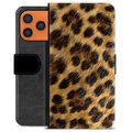 iPhone 17 Pro Max Premium Plånboksfodral - Leopard