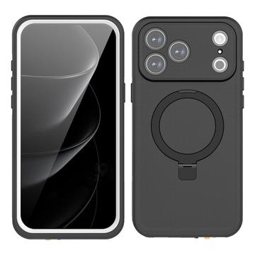 iPhone 17 Pro Max Redpepper IP68 MagSafe vattentätt skal med kickstand - Svart