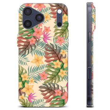 iPhone 17 Pro Max TPU-Skal - Rosa Blommor