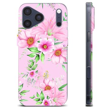 iPhone 17 Pro Max TPU-Skal - Vattenfärg Blommor