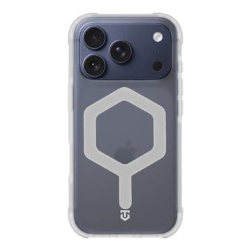 iPhone 17 Pro Tactical MagForce Hexagon-Skal - MagSafe-kompatibelt - Vit / Genomskinlig