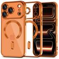 iPhone 17 Pro Tech-Protect MagFlex-Skal - MagSafe-kompatibelt - Klar / Kosmisk orange