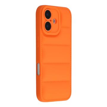 iPhone 17 Pufferjacka Stötsäkert TPU-skal - Orange