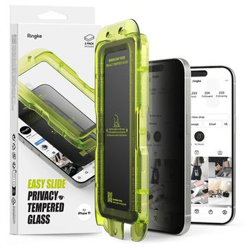 iPhone 17 Ringke Easy Slide Privacy Skärmskydd i härdat glas - 2 st.
