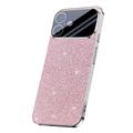 iPhone 17 Glittrande Glitter Hybridskal - Rosa