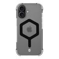 iPhone 17 Tactical MagForce Hexagon-Skal - MagSafe-kompatibelt - Svart / Genomskinlig