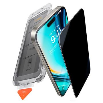iPhone 17 Torras GlassGo Privacy skärmskydd av härdat glas med Auto-Align Frame