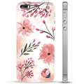 iPhone 5/5S/SE Hybridskal - Rosa Blommor