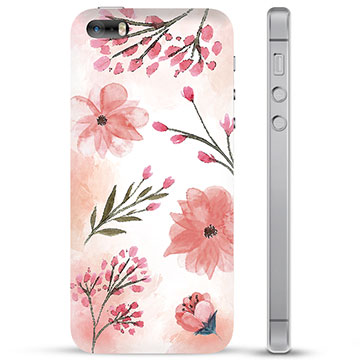 iPhone 5/5S/SE Hybridskal - Rosa Blommor