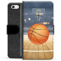 iPhone 5/5S/SE Premium Plånboksfodral - Basket