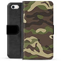 iPhone 5/5S/SE Premium Plånboksfodral - Kamouflage