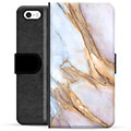 iPhone 5/5S/SE Premium Plånboksfodral - Elegant Marmor