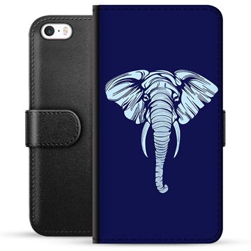 iPhone 5/5S/SE Premium Plånboksfodral - Elefant