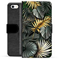 iPhone 5/5S/SE Premium Plånboksfodral - Gyllene Löv