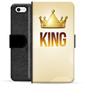 iPhone 5/5S/SE Premium Plånboksfodral - Kung