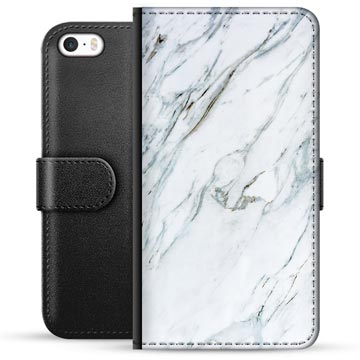iPhone 5/5S/SE Premium Plånboksfodral - Marmor
