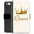 iPhone 5/5S/SE Premium Plånboksfodral - Drottning