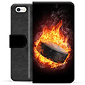 iPhone 5/5S/SE Premium Plånboksfodral - Ishockey