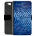 iPhone 5/5S/SE Premium Plånboksfodral - Läder