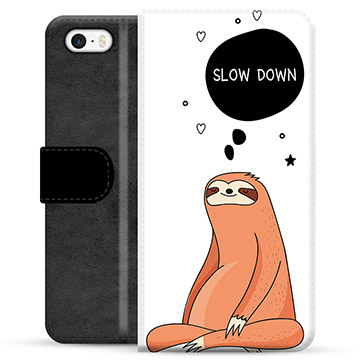 iPhone 5/5S/SE Premium Plånboksfodral - Slow Down