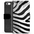 iPhone 5/5S/SE Premium Plånboksfodral - Zebra