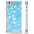 iPhone 6 / 6S Hybridskal - Blå Marmor