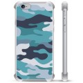 iPhone 6 / 6S Hybridskal - Blå Kamouflage