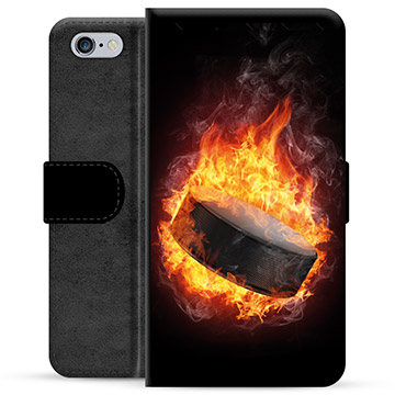 iPhone 6 Plus / 6S Plus Premium Plånboksfodral - Ishockey